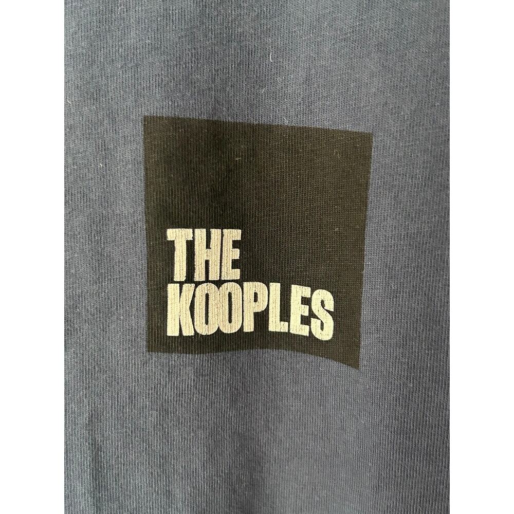 Dark Blue The Kooples Designer T-Shirt | Crew Neck | 100% Cotton‎ - (Size L) - Picture 3 of 8